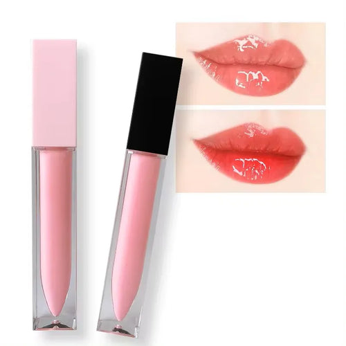 Vegan Waterproof Lip Plumper Glitter Custom Logo Lip Gloss